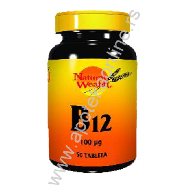 NATURAL WEALTH VITAMIN B12 TABLETE - Online Apoteka NATURAL WEALTH VITAMIN B12 TABLETE